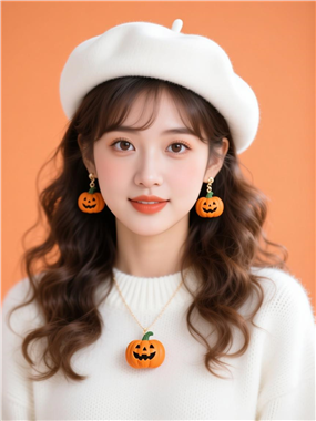 万圣节主题可爱美女写真图片